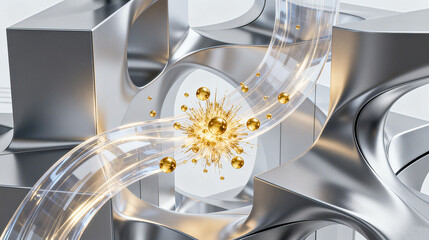 The golden particles are matched with the scientific and technological structure, and can be used for the promotion of golden essence, beauty and skin care.
