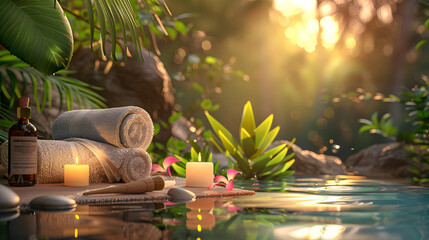 wellness resort package mockup spa