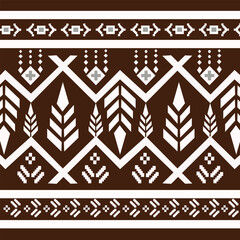 Navajo tribal vector seamless pattern. Native American ornament. Ethnic South Western decor style. Boho geometric ornament. Vector seamless pattern. Mexican blanket, rug. Woven carpet illustration