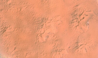 Erg Chebbi Dunes, Morocco: High-Resolution Satellite View of Abstract Sand Patterns