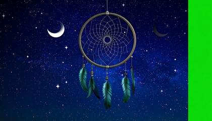 Dream Catcher Night Sky Image.
