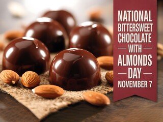 Celebrate national bittersweet chocolate with almonds day on november 7th with delicious treats