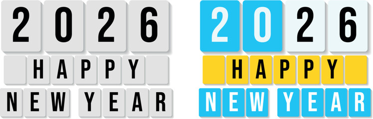 Celebrating the Upcoming Year A Festive Display of "2026" and the Wish for a "Happy New Year", Symbolizing Hope and New Beginnings with a Classic, Modern, and Colorful Design