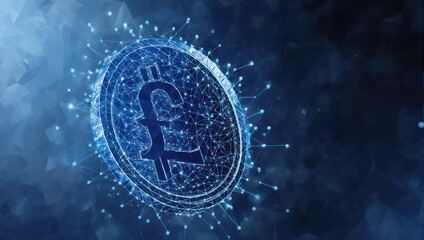 Dynamic digital currency network connecting global finance with blockchain technology and futuristic innovation