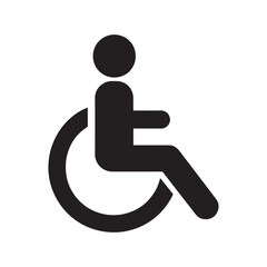 Wheelchair Accessibility Icon Vector