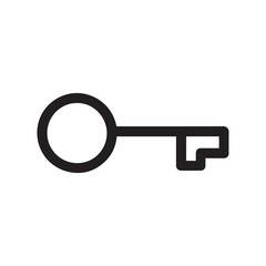 Vector Key Icon &ndash; Minimal Security and Access Design