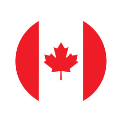 Obraz premium The national flag of canada featuring a red maple leaf on white