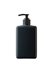 Fototapeta premium Dark rectangular pump bottle, clean, minimalist design