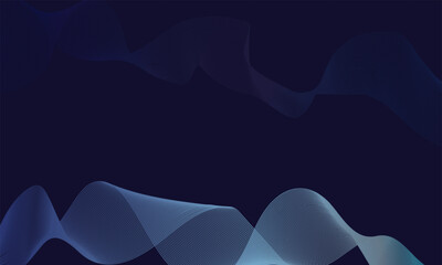 Dark Abstract Wave Line Background  Futuristic Gradient Flow Design