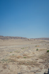 Landscape near the Mogao caves in Dunhuang, China