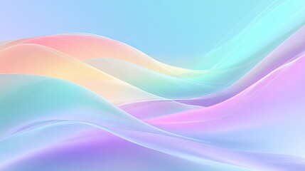 Fototapeta premium Soft Gradient Abstract Art in Pastel Tones