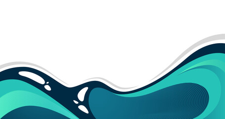 Dynamic Blue Liquid Wave Minimalist Abstract Background