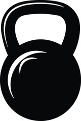 Kettlebell vector icon.