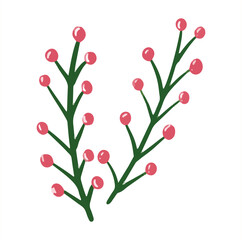 red buds vector