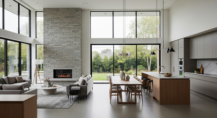 contemporary full house open plan design