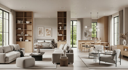 cohesive contemporary style for all rooms