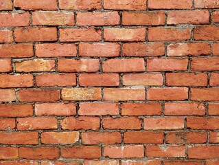 Rustic Red Brick Wall Texture