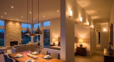 contemporary full home design lighting ideas