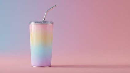 Rainbow insulated tumbler