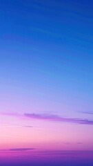 Gradient sky with purple, pink, and blue hues fading from dark to light