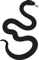  Venomous Snake Silhouette Vector Illustration