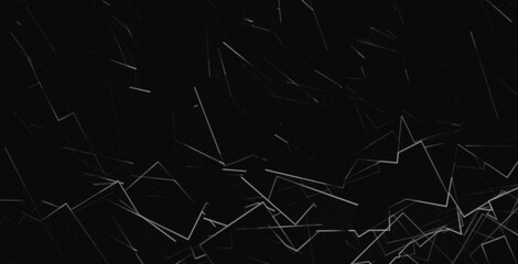 Abstract geometric lines background black and white modern design wallpaper art on transparent background