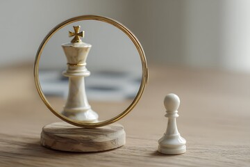 Pawn's Aspiration: Seeing the Majesty of a King Reflected in a Golden Mirror