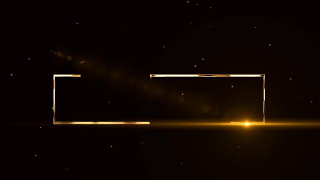 luxury gold welcome to my channel light effect
