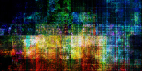 Digital Noise Grunge Background For Technology Projects