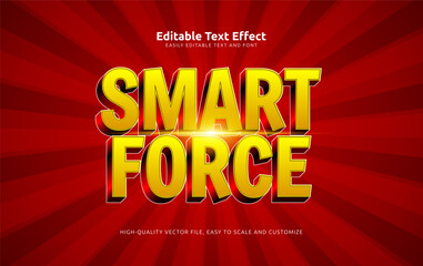 smart force editable text effect