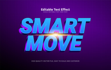 smart move editable text effect