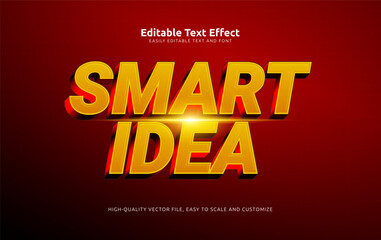 smart idea editable text effect
