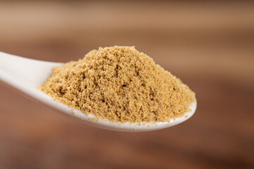 Ginger Powder Seasoning on Spoon - Barbecue Spice for Cooking and Culinary Use