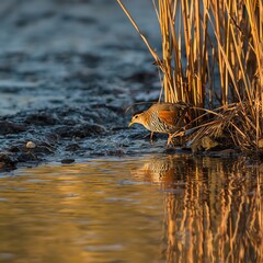 Chukar on the water