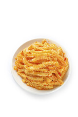 Spicy Konjac Tripe Shreds - Sharp Sour Asian Vegetable Strips in Bowl