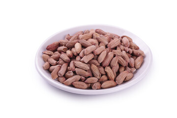 Small Peanut Kernels from Shandong Farmers in White Bowl - Agricultural Food Photography