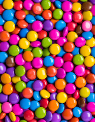 Fototapeta premium A bright color candies