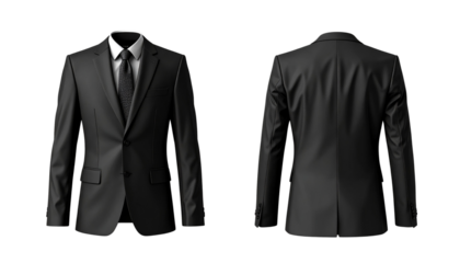 Classic and Modern Suit Variety Set, isolated on transparent background