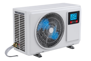 Realistic Detail Air Conditioner Outdoor Unit Ventilation System Appliance. Ai Generated Images