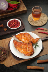 Szechuan Smoked Rabbit Legs Hand Torn Flavor Traditional Chinese Cuisine with Spices and Tea