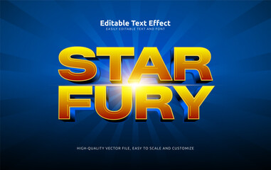 star fury editable text effect