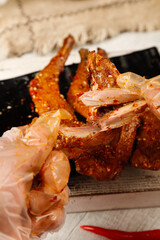 Sichuan Style Hand-Torn Cold Rabbit Legs with Spicy Chili Oil Chinese Cuisine Appetizer