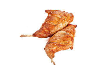 Spicy Sichuan Roasted Rabbit Legs Chinese Cuisine Cold Appetizer with Sesame Seeds