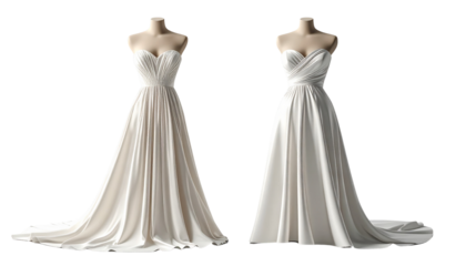 Elegant and Modern Cocktail Dress Variety Set, isolated on transparent background