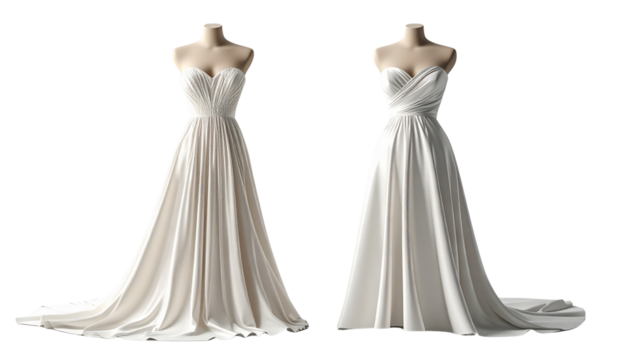 Elegant and Modern Cocktail Dress Variety Set, isolated on transparent background