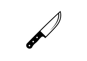 Obraz premium Sleek modern knife design for culinary projects and kitchenware branding, a sharp icon for food blogs and restaurant marketing materials
