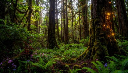 Fototapeta premium Enchanted Forest Pathway.