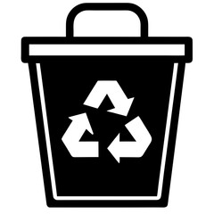Recycle Bin Icon Vector Art Eco-Friendly Symbol Designs for Creative Projects