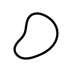 Potato Chips Line Icon of Snack Types Icon Set