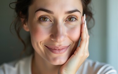 Aging and Skincare Concept. Face skin. Faces of Young and old Women. High quality